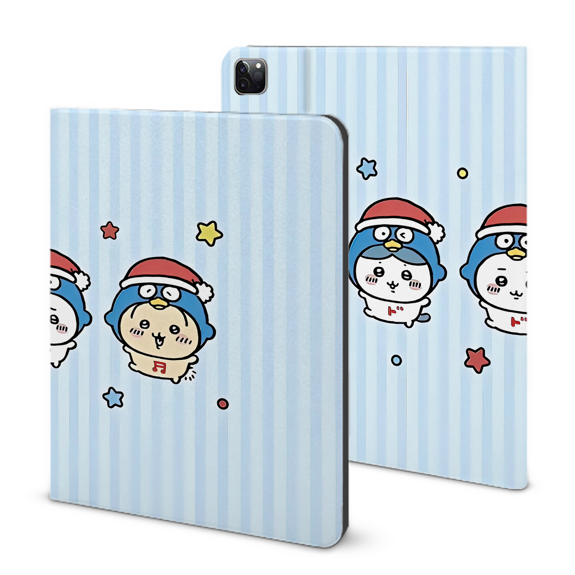 （画像用） ちいかわ Chii-kawa IPad ケース ブック型 PUレザー TPU 耐衝撃 軽量 薄型 ペン収納なし 全面保護 IPad 各モデル対応